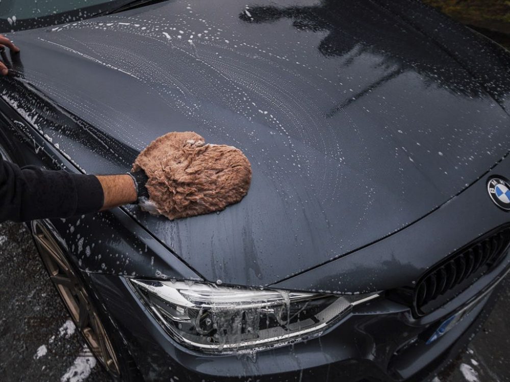 bmw serie 3 f30 negro guante de piel y lana de cordero para lavar coches auto finesse darcerapulircera.com